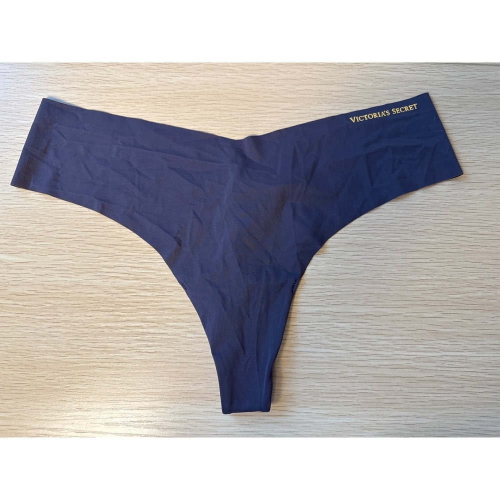 NWT Victoria's Secret Thong Panty Seamless No Show Extra Large XL Gray